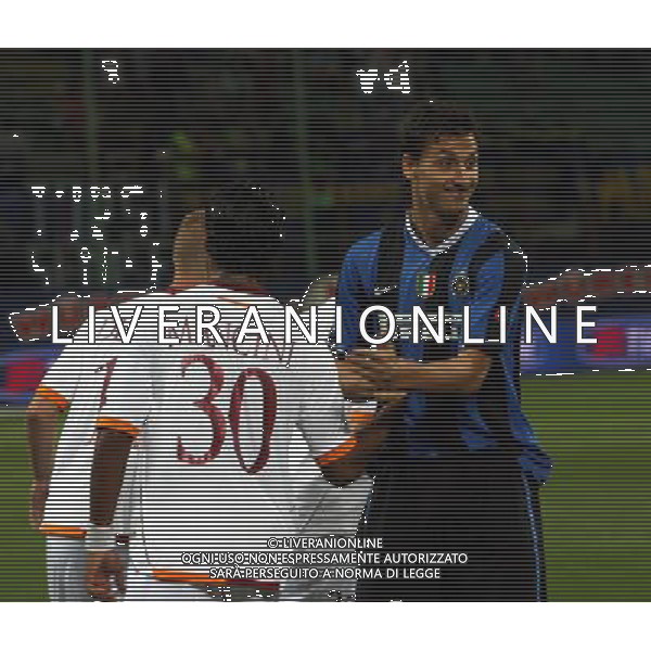 INTER -ROMA SUPERCOPPA ITALIANA TIM 26/08/2006 NELLA FOTO ZLATAN IBRAHIMOVIC-MANCINI agenzia aldo liverani
