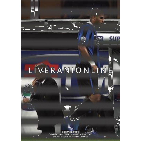 INTER -ROMA SUPERCOPPA ITALIANA TIM 26/08/2006 NELLA FOTO MANCINI-ADRIANO agenzia aldo liverani