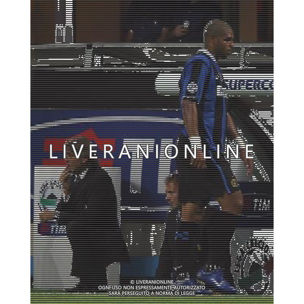 INTER -ROMA SUPERCOPPA ITALIANA TIM 26/08/2006 NELLA FOTO MANCINI-ADRIANO agenzia aldo liverani