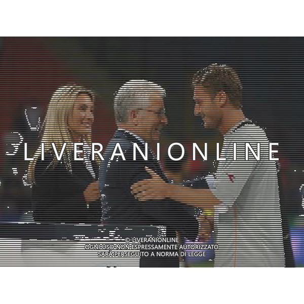 INTER -ROMA SUPERCOPPA ITALIANA TIM 26/08/2006 NELLA FOTO ANTONIO MATTARESE-FRANCESCO TOTTI agenzia aldo liverani