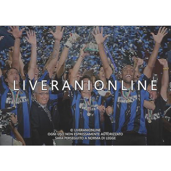 INTER -ROMA SUPERCOPPA ITALIANA TIM 26/08/2006 NELLA FOTO ZANETTI ESULTA agenzia aldo liverani