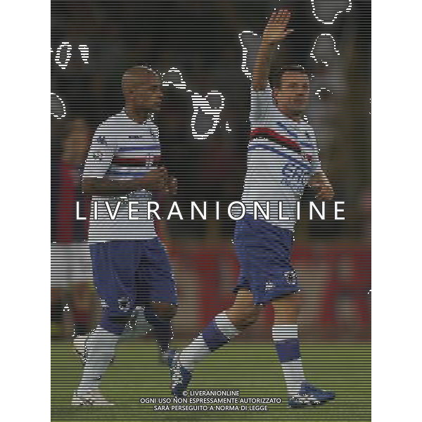 BOLOGNA - SAMPDORIA COPPA ITALIA TIM CUP 27/08/2006 NELLA FOTO ESULTANZA DOPO IL GOL DI FRANCESCO FLACHI FOTO ANDRY/AG. ALDO LIVERANI