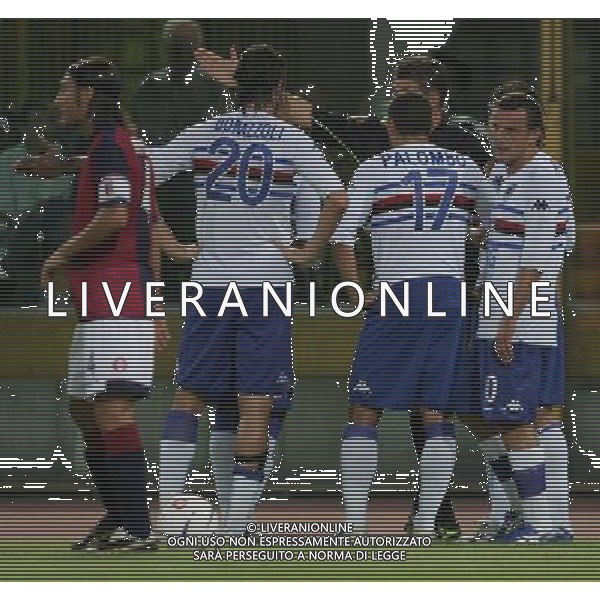BOLOGNA - SAMPDORIA COPPA ITALIA TIM CUP 27/08/2006 NELLA FOTO PROTESTE PER ESPULSIONE DI OLIVEIRA FOTO ANDRY/AG. ALDO LIVERANI