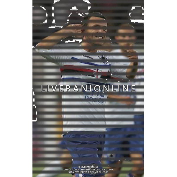 BOLOGNA - SAMPDORIA COPPA ITALIA TIM CUP 27/08/2006 NELLA FOTO ESULTANZA DOPO IL SECONDO GOL DI FRANCESCO FALCHI FOTO ANDRY/AG. ALDO LIVERANI