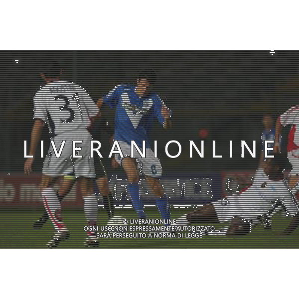 brescia 27-08-2006 coppa italia brescia cagliari serafini in contrasto foto filippo venezia-ag aldo liverani