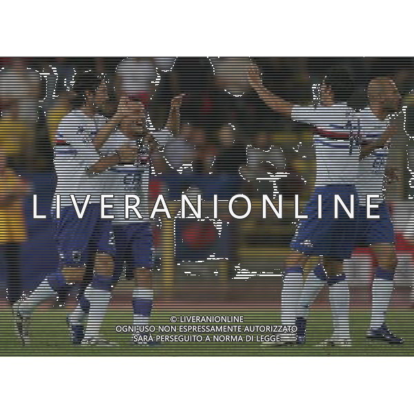 Bologna 27 agosto 2006 Bologna - Sampdoria Tim Cup Terzo Turno nella foto: esultanza dopo il gol di Flachi Francesco foto Andry / Ag. Aldo Liverani