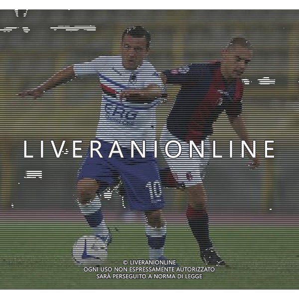 Bologna 27 agosto 2006 Bologna - Sampdoria Tim Cup Terzo Turno nella foto: Flachi Francesco e Mingazzini foto Andry / Ag. Aldo Liverani