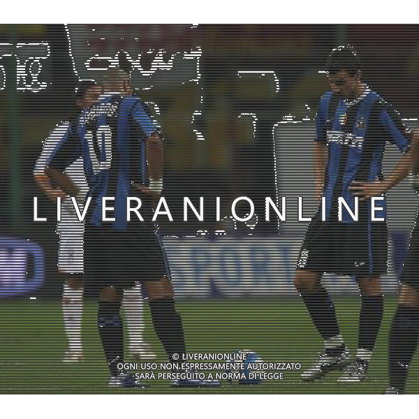 INTER-ROMA SUPERCOPPA ITALIANA 26/08/2006 NELLA FOTO ADRIANO-IBRAHIMOVIC AGENZI ALDO LIVERANI