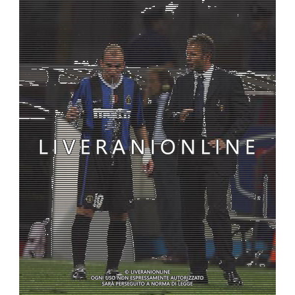 INTER-ROMA SUPERCOPPA ITALIANA 26/08/2006 NELLA FOTO ESTEBAN CAMBIASSO-SINISA MIHAJLOVIC AGENZI ALDO LIVERANI