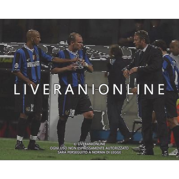 INTER-ROMA SUPERCOPPA ITALIANA 26/08/2006 NELLA FOTO OLIVER DACOURT-ESTEBAN CAMBIASSO-SINISA MIHAJLOVIC AGENZI ALDO LIVERANI