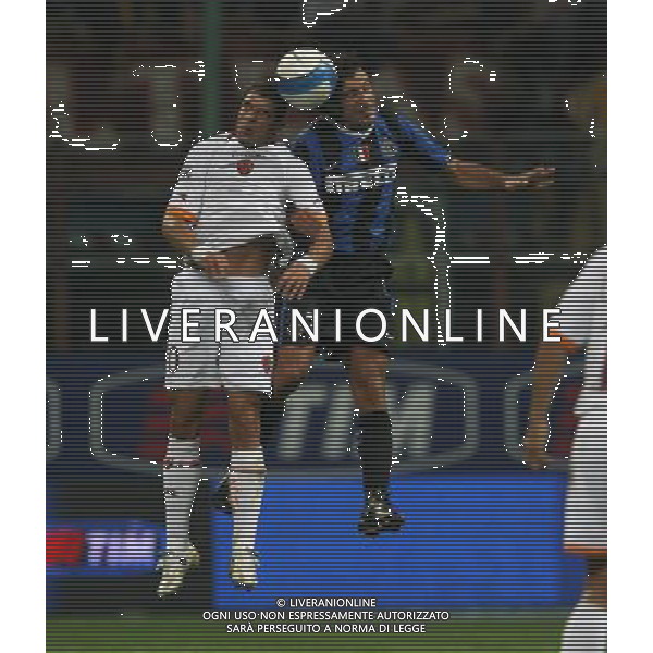 INTER-ROMA SUPERCOPPA ITALIANA 26/08/2006 NELLA FOTO figo-perrotta AGENZI ALDO LIVERANI