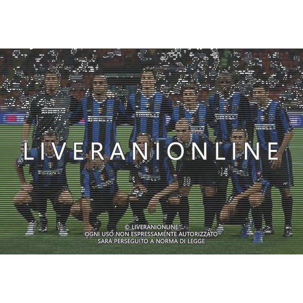 INTER-ROMA SUPERCOPPA ITALIANA 26/08/2006 NELLA FOTO FORMAZIONE INTER 2006/2007 AGENZI ALDO LIVERANI
