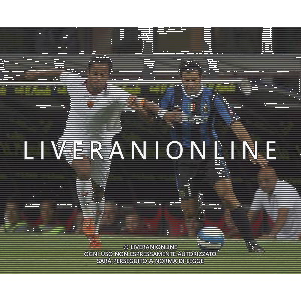 INTER-ROMA SUPERCOPPA ITALIANA 26/08/2006 NELLA FOTO MANCINI-FIGO AGENZI ALDO LIVERANI