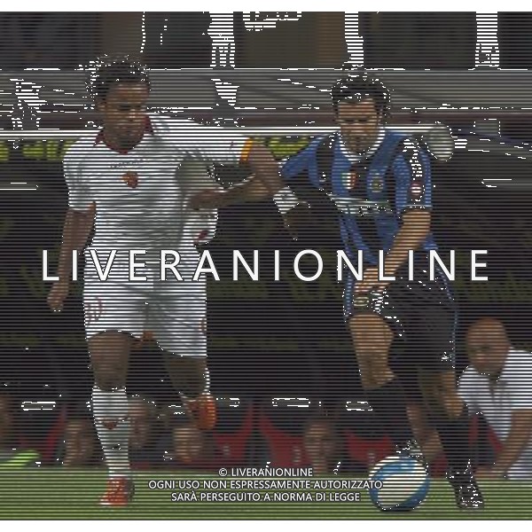 INTER-ROMA SUPERCOPPA ITALIANA 26/08/2006 NELLA FOTO MANCINI-FIGO AGENZI ALDO LIVERANI