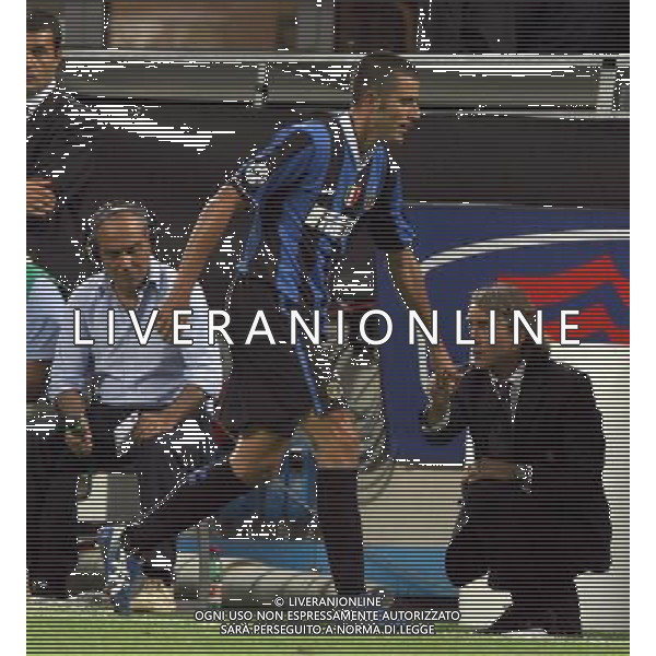 INTER-ROMA SUPERCOPPA ITALIANA 26/08/2006 NELLA FOTO ROBERTO MANCINI-FABIO GROSSO AGENZI ALDO LIVERANI