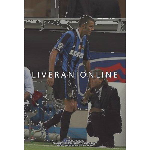 INTER-ROMA SUPERCOPPA ITALIANA 26/08/2006 NELLA FOTO ROBERTO MANCINI-FABIO GROSSO AGENZI ALDO LIVERANI