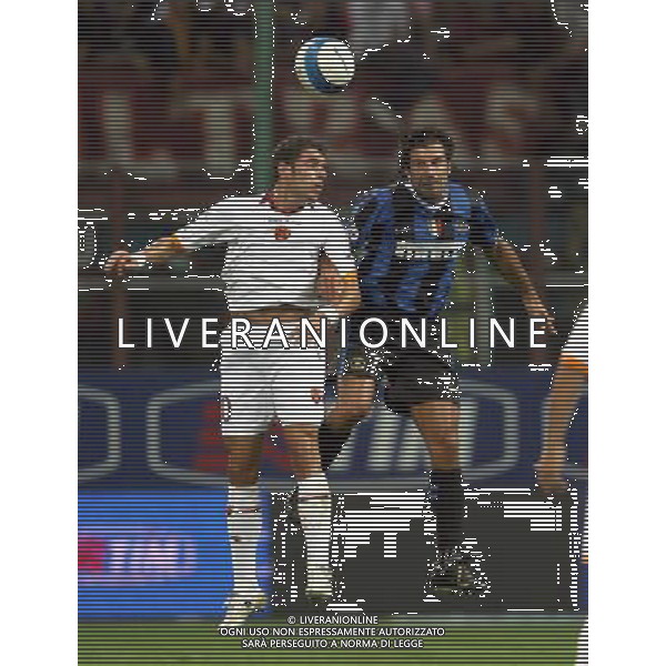 INTER-ROMA SUPERCOPPA ITALIANA 26/08/2006 NELLA FOTO PERROTTA-FIGO AGENZI ALDO LIVERANI