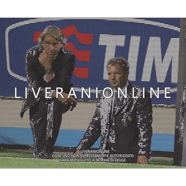 INTER-ROMA SUPERCOPPA ITALIANA 26/08/2006 NELLA FOTO ROBERTO MANCINI AGENZI ALDO LIVERANI
