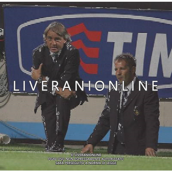 INTER-ROMA SUPERCOPPA ITALIANA 26/08/2006 NELLA FOTO ROBERTO MANCINI AGENZI ALDO LIVERANI