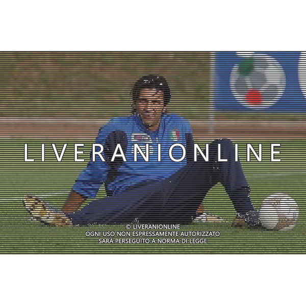COVERCIANO 28 AGOSTO 2006 ALLENAMENTO DELLA NAZIONALE NELLA FOTO: GIANLUIGI BUFFON AG ALDO LIVERANI