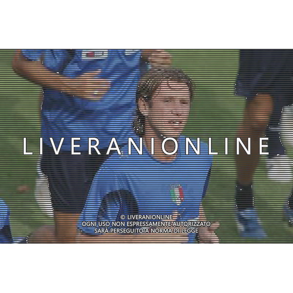 Allenamento della nazionale italiana a coverciano 28/08/2006 nella foto antonio cassano * ph gianni nucci/ag. aldo liverani