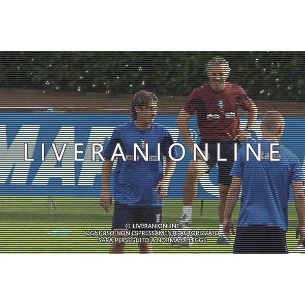 Allenamento della nazionale italiana a coverciano 28/08/2006 nella foto antonio cassano con roberto donadoni * ph gianni nucci/ag. aldo liverani