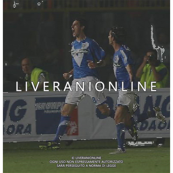 Brescia 27-08-2006 coppa italia Brescia-Cagliari Serafini Matteo esulta per il goal 1-0 Ph.Filippo Venezia-Ag:Aldo Liverani