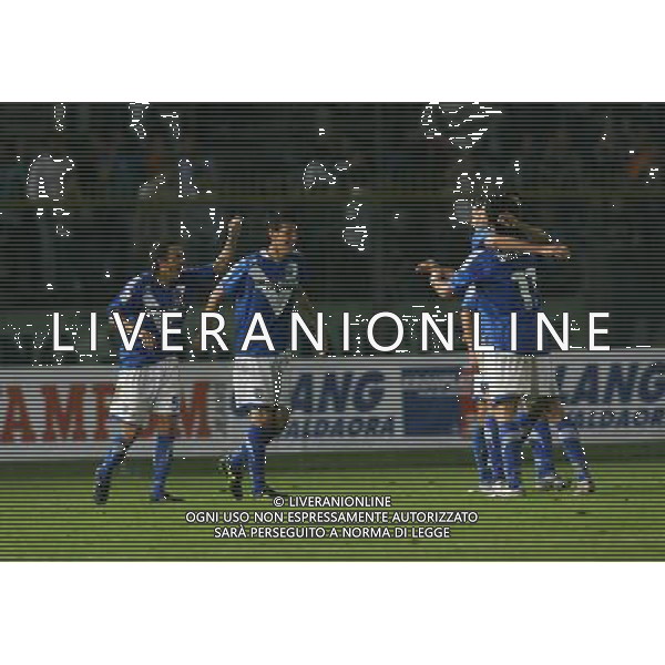 Brescia 27-08-2006 coppa italia Brescia-Cagliari Serafini Matteo esulta per il goal 1-0 Ph.Filippo Venezia-Ag:Aldo Liverani
