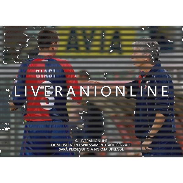 GENOVA 27/08/06 COPPA ITALIA TIM 2006/07 GENOA-MODENA NELLA FOTO BIASI DARIO CON GASPERINI GIAN PIERO PH GIGI ARCAINI/AG. ALDO LIVERANI