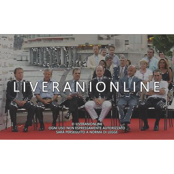 Monaco Montecarlo 28/08/2006 Golden Foot 2006 nella foto da sx zico, kopa, caliendo, s.a.s. Alberto ll di monaco, di cesare, ghiggia ph marco luzzani/ag aldo liverani s.a.s.