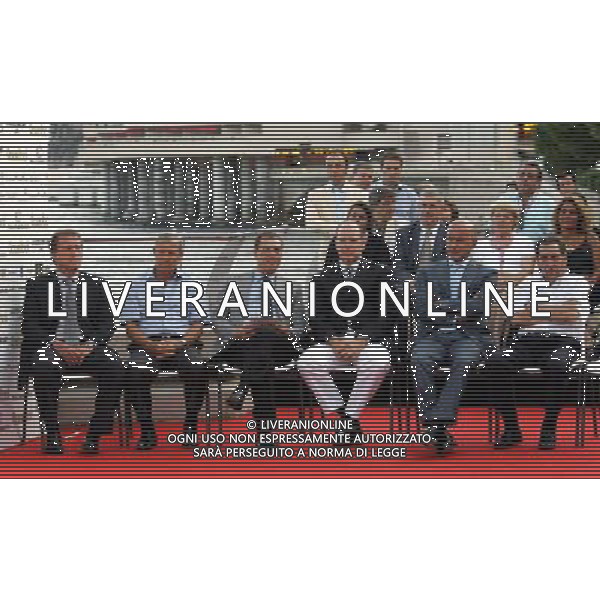 Monaco Montecarlo 28/08/2006 Golden Foot 2006 nella foto da sx zico, kopa, caliendo, s.a.s. Alberto ll di monaco, di cesare, ghiggia ph marco luzzani/ag aldo liverani s.a.s.