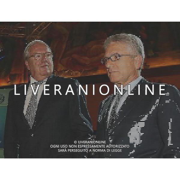 Roma - 30/ 08 / 2006 - Salone d\'Onore del Coni - Foro Italico - Cerimonia di presentazione dei Calendari 2006/2007 della Serie A e della Serie B TIM - nella foto: il Presidente della Lega Antonio Matarrese ed il commissario Guido Rossi ph Corradetti/ag.