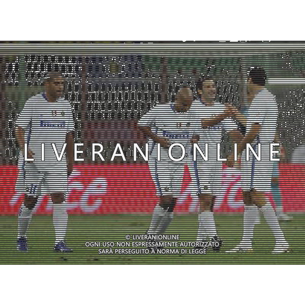 Trofeo Tim 31/08/2006 inter - milan - juventus nella foto esultanza dopo il gol di luis figo ph luzzani/ag. aldo liverani