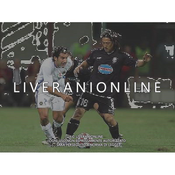 Trofeo Tim 31/08/2006 inter - milan - juventus nella foto luis figo con mauro camoranesi ph luzzani/ag. aldo liverani