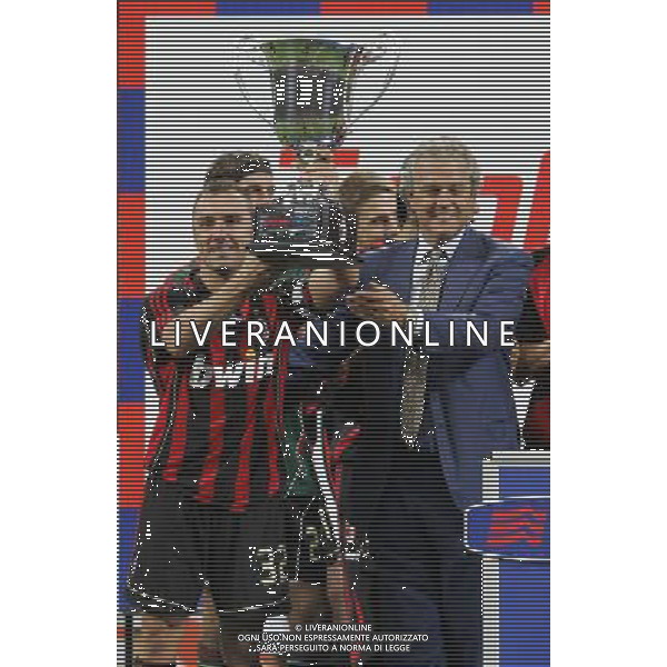 Trofeo Tim 31/08/2006 inter - milan - juventus nella foto la premiazione del milan vincitore del trofeo ph luzzani/ag. aldo liverani