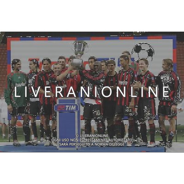 Trofeo Tim 31/08/2006 inter - milan - juventus nella foto la premiazione del milan vincitore del trofeo ph luzzani/ag. aldo liverani