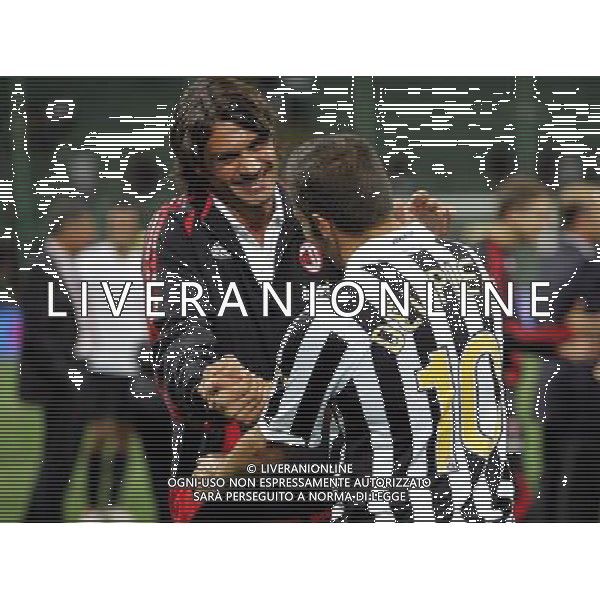 Milano 31/08/2006 trofeo tim 2006 inter-milan-juventus nella foto maldini e del piero ph marco luzzani/ag aldo liverani s.a.s.