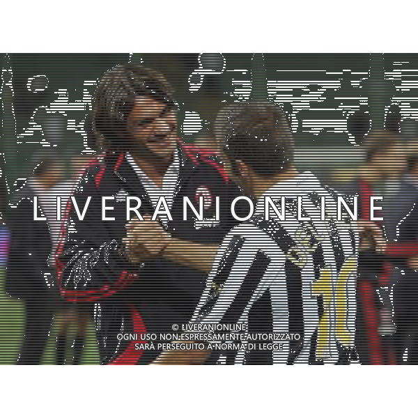 Milano 31/08/2006 trofeo tim 2006 inter-milan-juventus nella foto maldini e del piero ph marco luzzani/ag aldo liverani s.a.s.