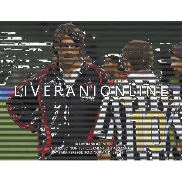 Milano 31/08/2006 trofeo tim 2006 inter-milan-juventus nella foto maldini e del piero ph marco luzzani/ag aldo liverani s.a.s.
