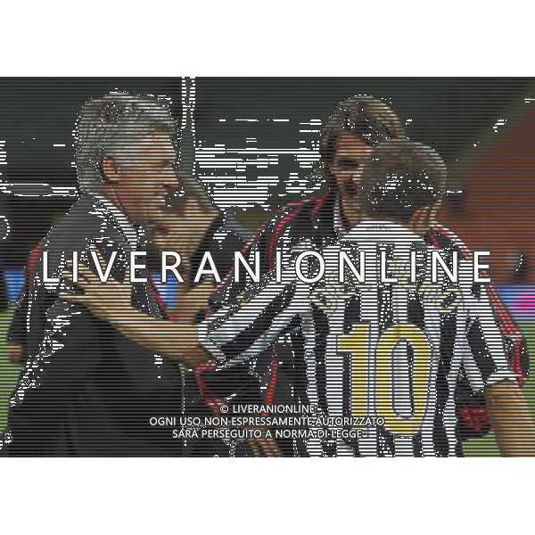 Milano 31/08/2006 trofeo tim 2006 inter-milan-juventus nella foto maldini ancelotti e del piero ph marco luzzani/ag aldo liverani s.a.s.
