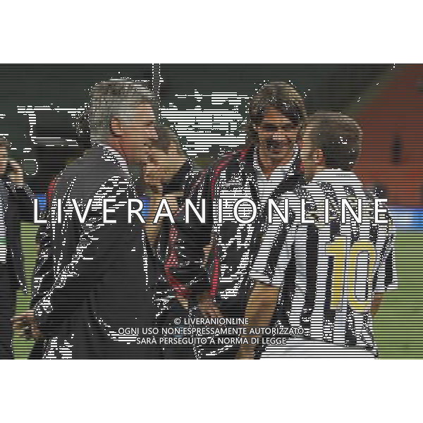Milano 31/08/2006 trofeo tim 2006 inter-milan-juventus nella foto maldini ancelotti e del piero ph marco luzzani/ag aldo liverani s.a.s.