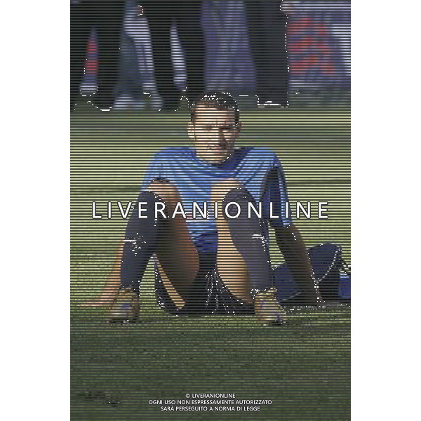 ALLENAMENTO DELLA NAZIONALE ITALIANA ALLO STADIO SAN PAOLO DI NAPOLI 01/09/2006 NELLA FOTO: GIANLUCA ZAMBROTTA FOTO MOSCA- AG ALDO LIVERANI