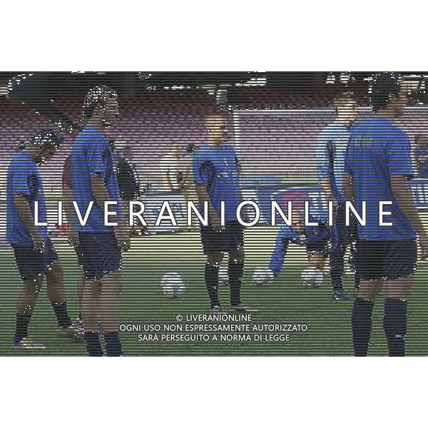ALLENAMENTO DELLA NAZIONALE ITALIANA ALLO STADIO SAN PAOLO DI NAPOLI 01/09/2006 NELLA FOTO: FABIO CANNAVARO- GENNARO DEL VECCHIO- GENNARO GATTUSO FOTO MOSCA- AG ALDO LIVERANI