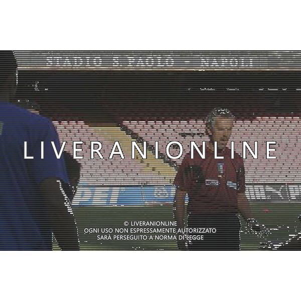 ALLENAMENTO DELLA NAZIONALE ITALIANA ALLO STADIO SAN PAOLO DI NAPOLI 01/09/2006 NELLA FOTO: ROBERTO DONADONI FOTO MOSCA- AG ALDO LIVERANI