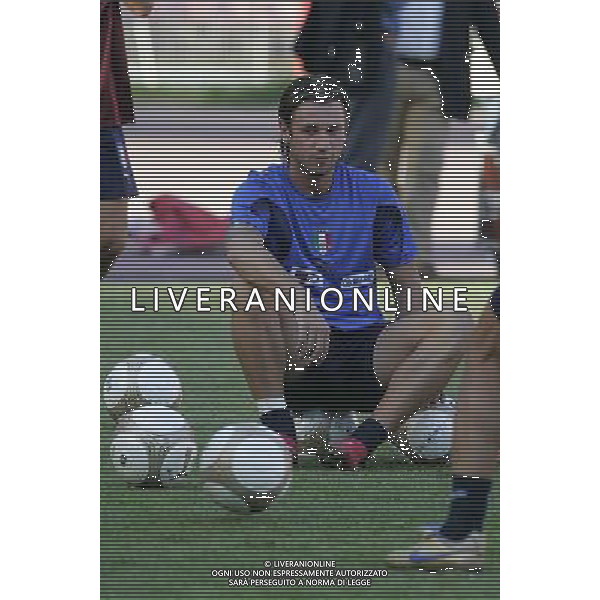 ALLENAMENTO DELLA NAZIONALE ITALIANA ALLO STADIO SAN PAOLO DI NAPOLI 01/09/2006 NELLA FOTO: ANTONIO CASSANO FOTO MOSCA- AG ALDO LIVERANI
