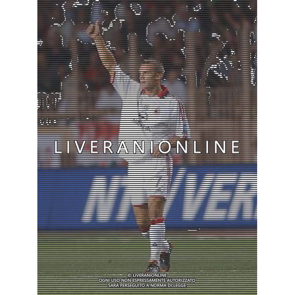 MONTECARLO MONACO 29-08-2003 MILAN - PORTO SUPERCOPPA EUROPEA NELLA FOTO: SHEVCHNEKO ESULTA DOPO IL GOL* AGENZIA ALDO LIVERANI