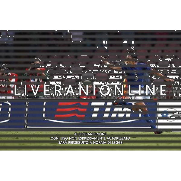 Italia - Lituania qualificazione europei a Napoli 02/09/2006 nella foto esultanza dopo il gol di filippo inzaghi * ph nucci gianni/ag: aldo liverani