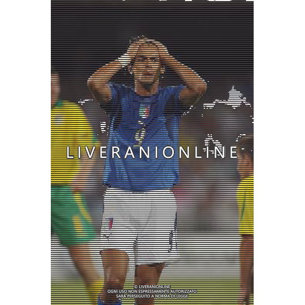 Italia - Lituania qualificazione europei a Napoli 02/09/2006 nella foto la delusione di filippo inzaghi * ph nucci gianni/ag: aldo liverani