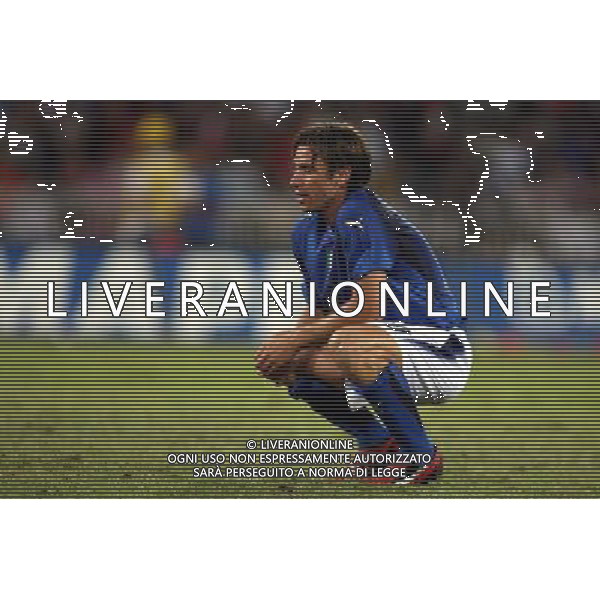 Italia - Lituania qualificazione europei a Napoli 02/09/2006 nella foto la delusione di antonio cassano * ph nucci gianni/ag: aldo liverani