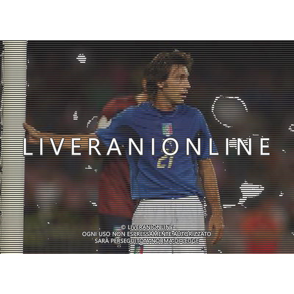 Italia - Lituania qualificazione europei a Napoli 02/09/2006 nella foto andrea pirlo * ph gianni nucci/ag: aldo liverani